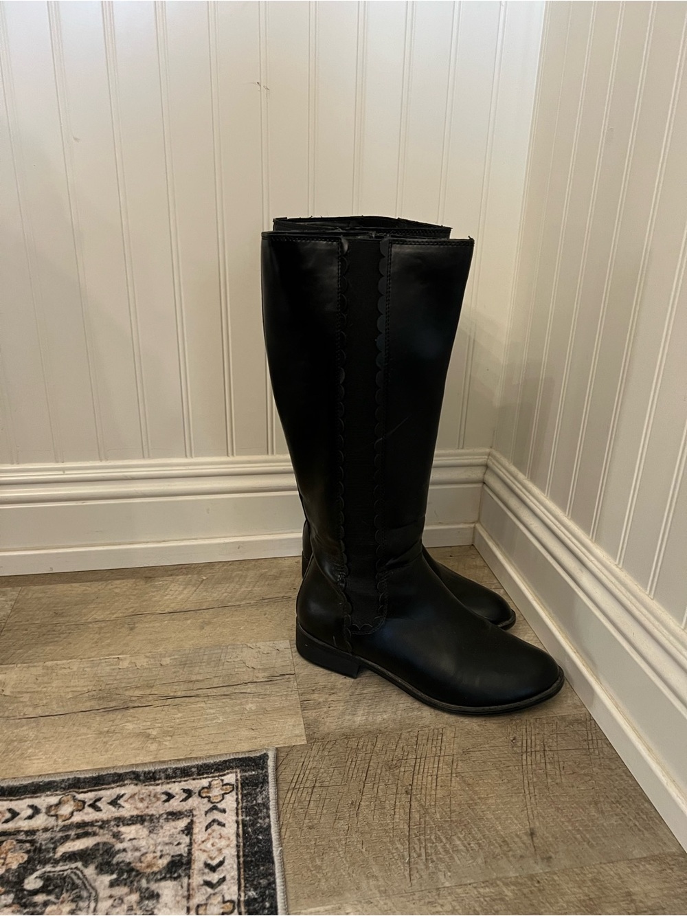 Women's Black Tall Riding Boots - Classic Elegant Style